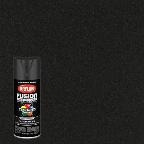 Image of Krylon Fusion All-In-One Adhesive Spray Paint for Indoor /Outdoor Use, 12 oz, Black