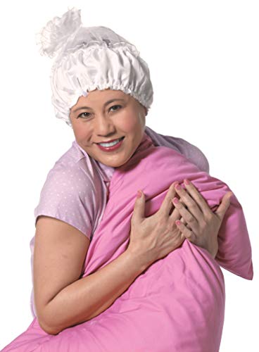 Diane Satin Lined Sleep Cap, Adjustable Fit for All Hairstyles, Reduces Frizz and Breakage, Stays...