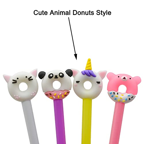 Gel Bolígrafos Pack 12 Animales Donut Tinta Negra miniatura 3