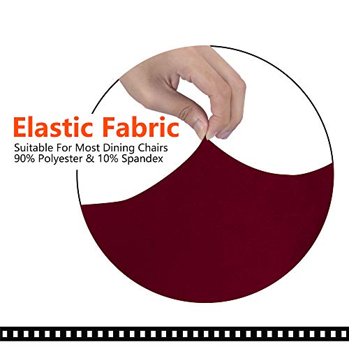 Image of SARAFLORA Office Chair Cover- Large, Burgundy- Removable Computer Chair Cover for Office Chair with Zipper for Universal Rotating Chair Desk Chair Cover High Back Chair Seat Washable Protector for Pet