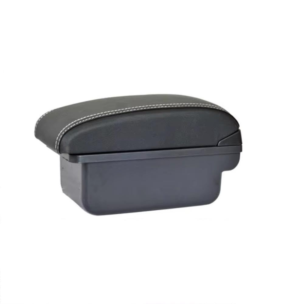 Car Armrest Box For Renault Clio 4 For Captur For Clio 3 III IV With Cup Holder Storage USB Ashtray Accessory Replacement Parts(A3 Black white NO USB)