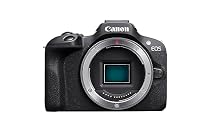 Canon EOS R100 Spiegellose Kamera + RF-S 18-45mm is STM Objektiv & 9967B002 Akku LP-E17, schwarz – Ansicht 3