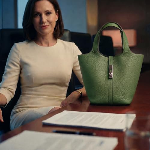 Image of Tote Bag for Women Vegan Leather Bucket Purse for Women Top Handle Handbag Shoulder Bag with Detachable Small Purse