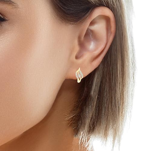 Image of WHP Jewellers 14KT Diamond Earrings for Women - Womens Diamond Earrings - Fashionable Jewellery for Great Gifting