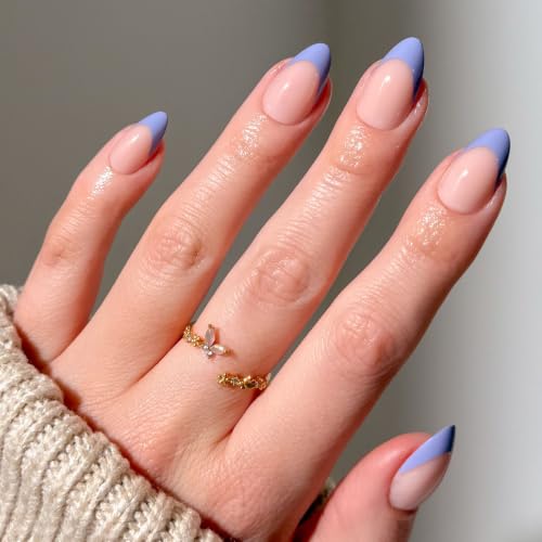 Glamnetic Press On Nails - Short Almond, Glossy Fake Nails 30 Pc Full Kit