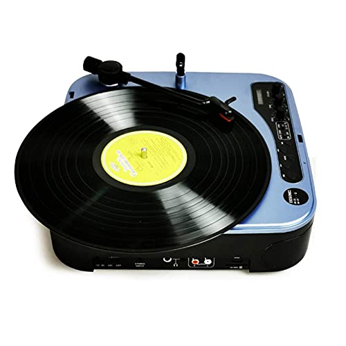 Platine Vinyle, Platine Vinyle pour Disques Vinyle Tourne-Disque avec Haut-parleurs Design Rétro Valise Portable Bleu… - Les Beatles, Paul McCartney, John Lennon, RIngo Starr, George Harrison Platine Vinyle, Platine Vinyle pour Disques Vinyle Tourne-Disque avec Haut-parleurs Design Rétro Valise Portable Bleu… – Image 3