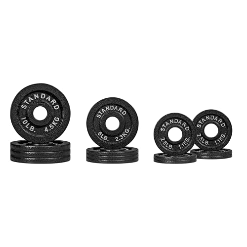 CAP Barbell 75 LB Classic Olympic 2-Inch Cast Iron Weight Plate Set | Black CAP Barbell 75 LB Classic Olympic 2-Inch Cast Iron Weight Plate Set | Black