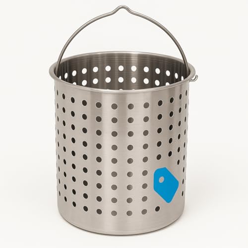 B300 Perforated Steam, Boil, Fry Accessory Basket. Fits 30-Quart Turkey Fryers