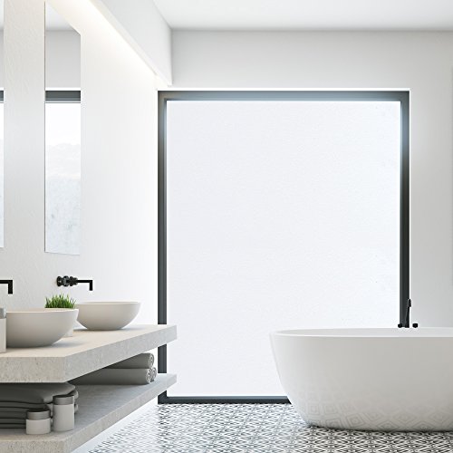 Concus-T Static Cling No Adhesive Vinyl Premium Opaque Frosted Privacidad Tintado Blanco Ventana de la película Vidrio de Cubierta Etiqueta de la película 90 * 300cm