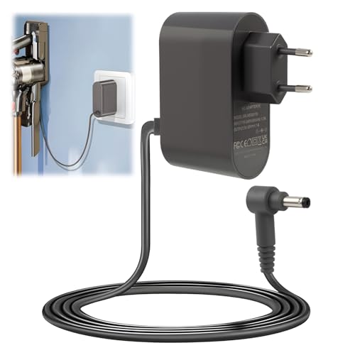 30.45V Cargador Adaptador para Aspiradora V10 V11 V12 V15, Compatible con SV14 SV15 SV16 SV20 SV22, Reemplaza Modelos 969350 02 969350 05 217160 03, Cable Duradero de 1,8m, Seguridad y Carga Eficiente