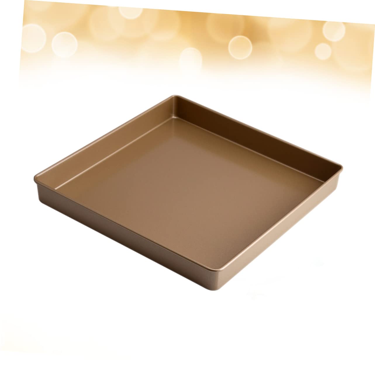 OUNONA 11 Carbon Steel Non Stick Square Baking Tray Heat Resistant Kitchen Baking Pan for Cakes Meats Cookies More Versatile Oven Use with