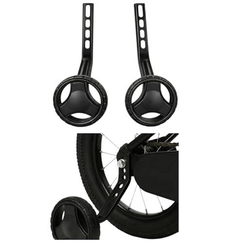 Image of Adjustable Training Wheels for Kids Cycle, Heavy-Duty Steel, Universal Fit for 14T, 16T, 18T, 20T Bikes