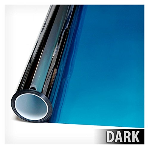 BDF PRBL Window Film Premium Color High Heat Control and Daytime Privacy Blue (36in X 14ft)
