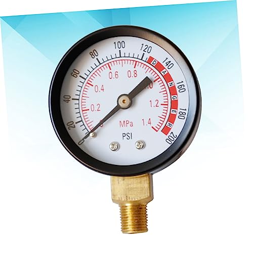 Manomètre NPT PSI SOLUSTRE lot de 3 jauges de pression boîtier métal - 7