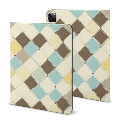 Protection iPad Pro 11 pouces 2022 2020 coque fine motif écossais veille automatique
