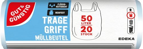 Müllbeutel mit Tragegriff, 20 Beutel à 50 l