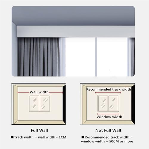 Riel de cortina doble de aluminio premium: soporte resistente para techo o pared 8