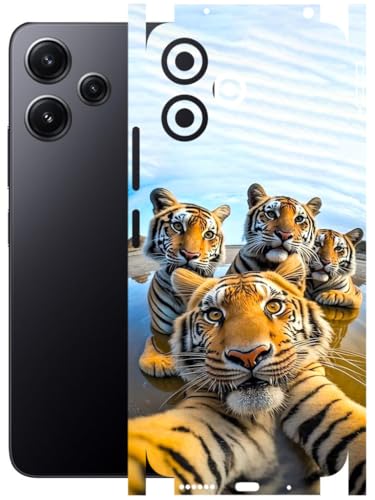 Image of AtOdds - Full Body Back Screen Guard Protector Film - Lamination Wrap Skin Sticker Compatible with Poco M6 PRO (5G) | Scratchproof Matte Finish (Selfie)