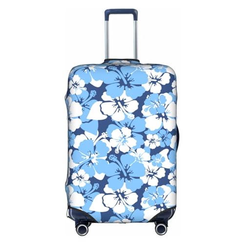 Hawaiian Hibiscus Luggage Suitcase Cover, Stretchable Protection Luggage Stylish Suitcase Covers Medium