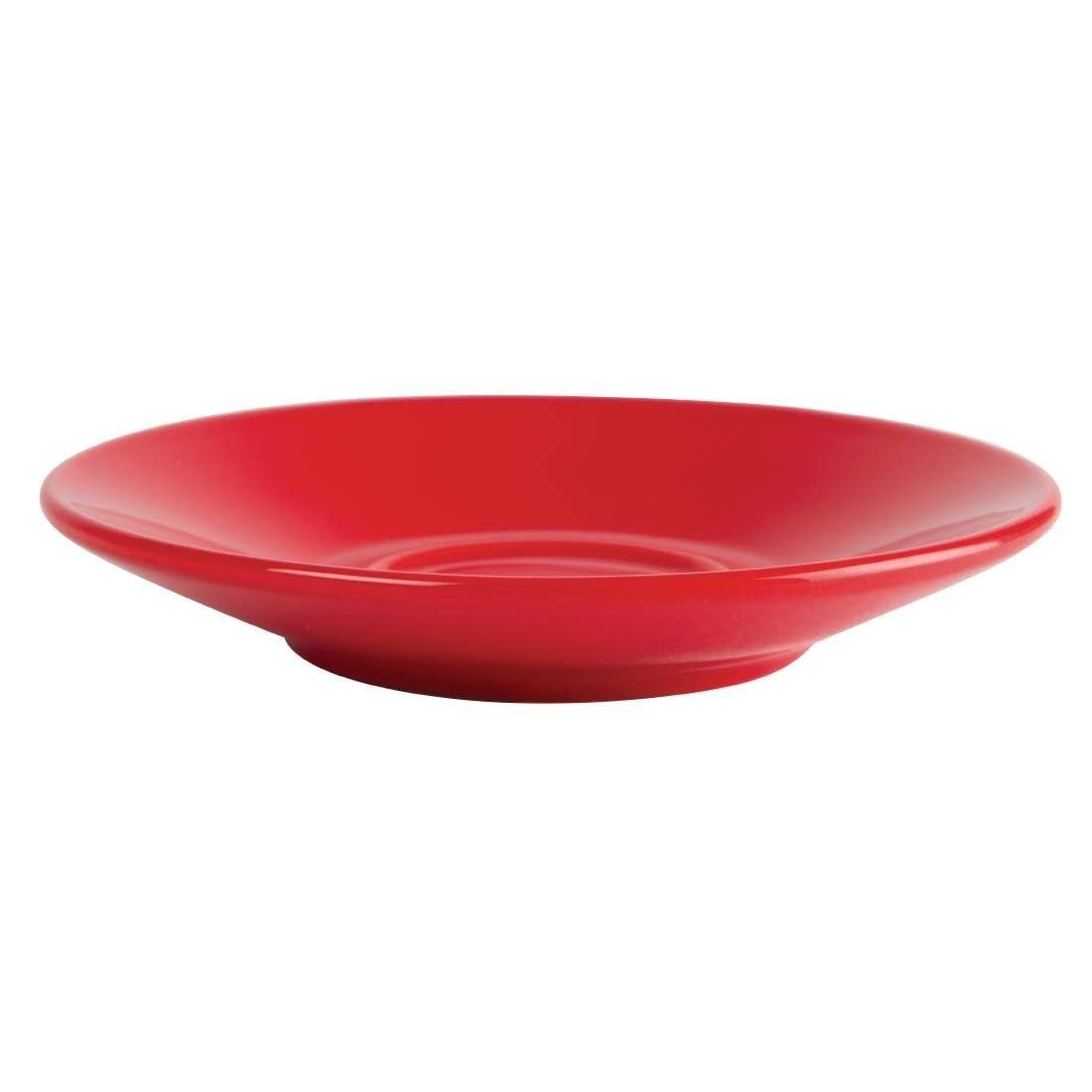 Olympia gk085 café Espresso con platillos, rojo (Pack de 12)