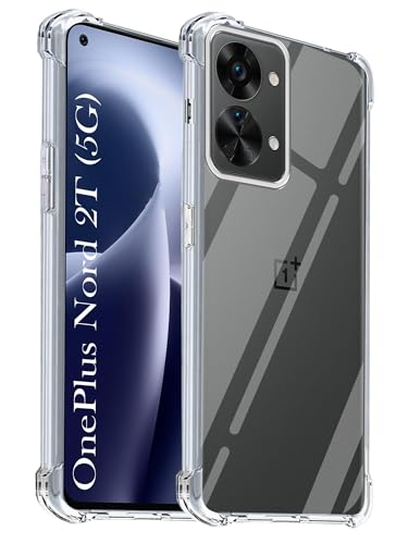 Image of Jkobi Shockproof Crystal-Clear Back Cover for OnePlus Nord 2T 5G (Anti Yellow Case | Drop & Camera Protection | Hard Polycarbonate)