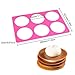 mostsom Round Silicone Chocolate Molds & Lace Stencil Mat, Cheese Chocolate Mold, DIY Cake Decorating Tools, Bakeware Accessories for Candy, Truffle, Cupcake, Wedding, and Kitchen Baking (F_ Round)