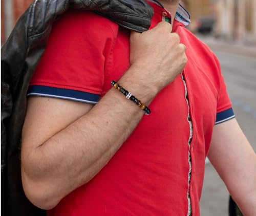 QWNHONEY Cross Bracelet for Men Son Brother Boyfriend Father Dad Husband Father's Day Birthday Christian Religious Faith Graduation Anniversary Christmas Jewelry Gift for Man3