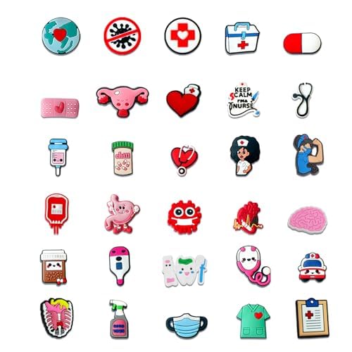 Image of Cartoon Shoe Charms, for Clog Decoration Cartoon Anime Charms Shoe Accessories, PVC Shoe Charms Decoration for Kids Teens Boys Girls Men Women Party Birthday Gifts