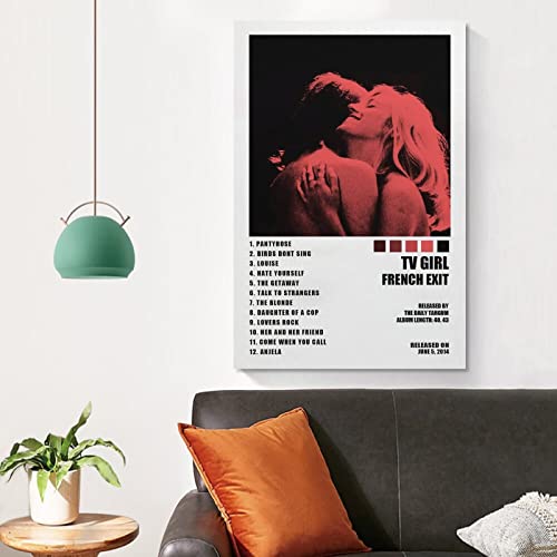 Tv Girl Poster French Exit Album Cover Posters Canvas Art Poster And Wall Art Picture Print Modern Family Bedroom Decor Posters 12X18Inch(30X45Cm) #TOP3