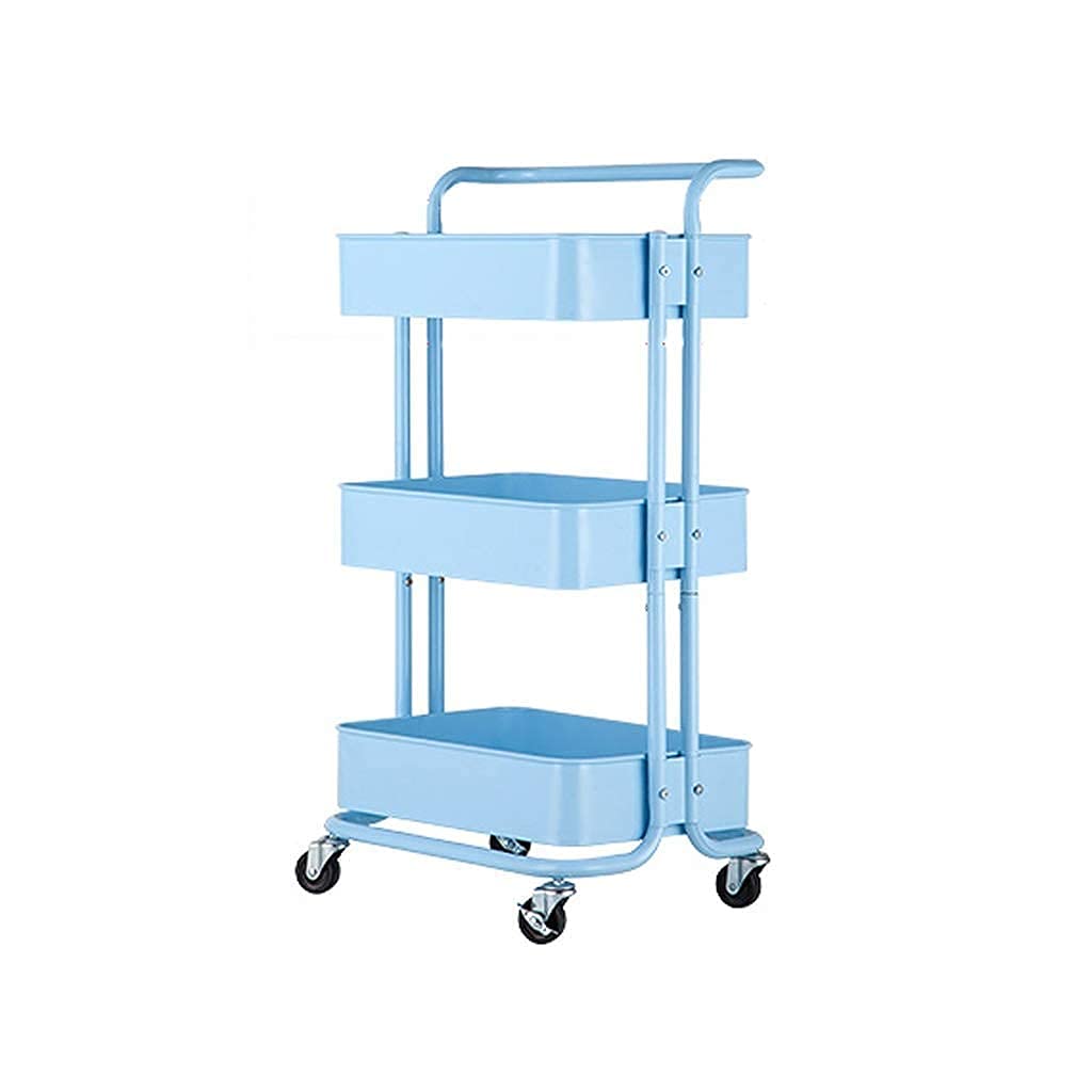 Carrito para el hogar móvil de 3 capas con estante multifunción