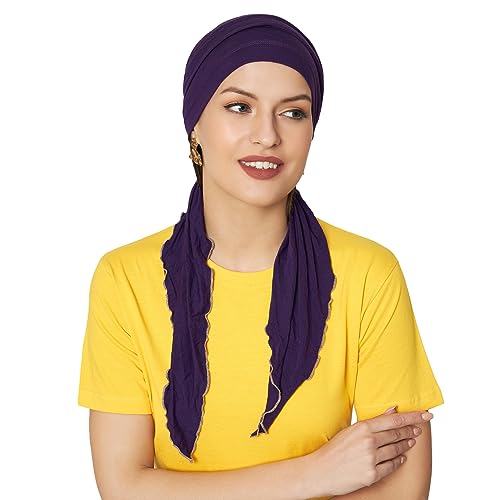 Image of The Headscarves Women Bamboo Pre Tie Scarf (HS107 Multicolor)