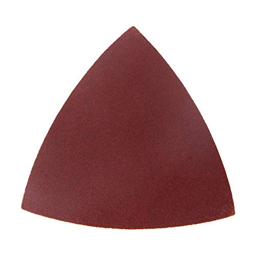 Utoolmart サンディングパット 三角 穴なし サンダーペーパー ディスクペーパー サンディングペーパー サンドペーパー 240# 10個入り 酸化アルミニウム 紙やすり マジックテープ マジック式 電動サンダー 研磨 サンダー用