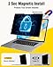 F FORITO 14 inch 16:10 Magnetic Laptop Privacy Screen, 360° Anti Peeping Removable Anti Glare Blue Light Filter Compatible with All 14” 16:10 Laptops Portable Monitors