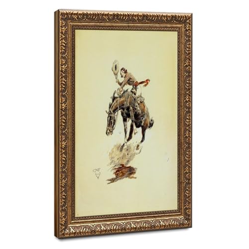 Affiches sur toile décoration murale style western cadre à suspendre chambre