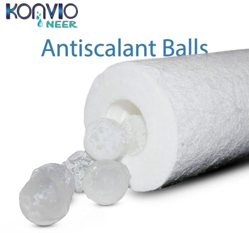 Image of Konvio Neer Pre Filter Kit for All RO Water Purifiers with 2 Spun Candles & Antiscalant Solid Balls (10 Pcs) - White