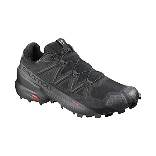 Salomon Women's Speedcross 5 W Trail Running Shoe, Black/Black/Phantom, 8