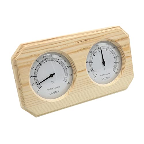 Sauna Room Wood Thermometer Hygrometer Steam Sauna Room Thermometer Instrument Humidity Meter Bath and Sauna Indoor Use-image-41