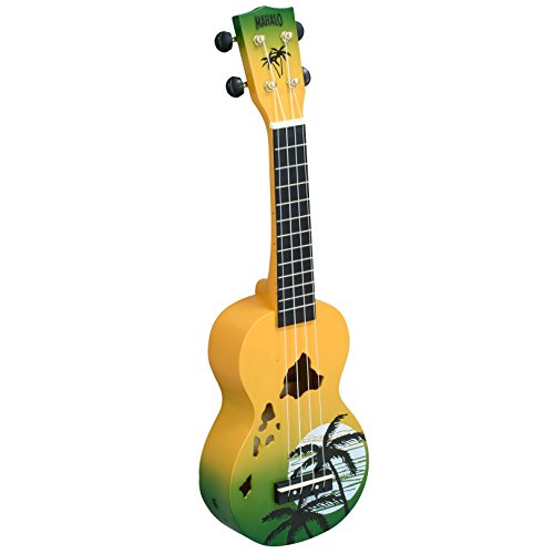 Designer Series Soprano Uke – Hawaii (Green Burst) – UKULELE - Les Beatles, Paul McCartney, John Lennon, RIngo Starr, George Harrison Designer Series Soprano Uke - Hawaii (Green Burst) - UKULELE – Image 3