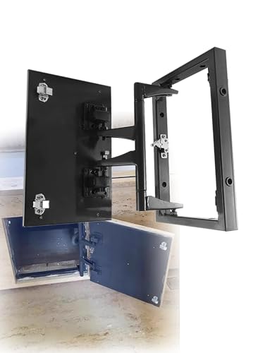 Heavy Duty Tile & Stone Concealed Door Hinge Kit ? Pivot Hinges for Heavy Load Wall Doors, Hidden Access Panels Bathroom/Marble(