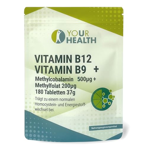 VITAMIN B12 + VITAMIN B9; METHYLCOBALAMIN 500µg + METHYLFOLAT 200µg; (1/2 Tablette pro Tag) (1)