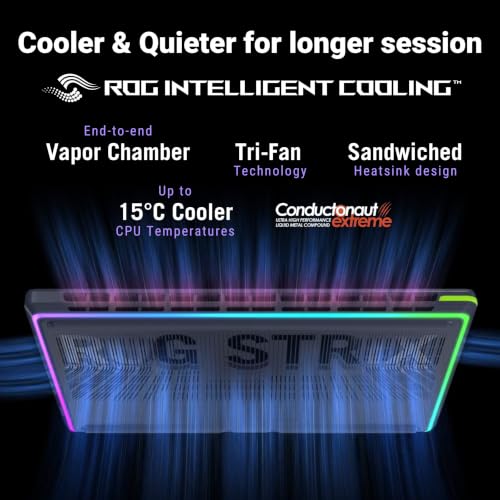 Image of ASUS ROG Strix G16 (2026),Intel Core Ultra 7 255HX (Series 2),RTX 5060-8GB,16GB RAM (Upgradeable),1TB SSD,FHD+,16 inch(40 cm),300Hz,Win 11,M365 Basic(1Y),Office 24,Gray,2.6 Kg,G615LM-TS268WS,Gaming Laptop