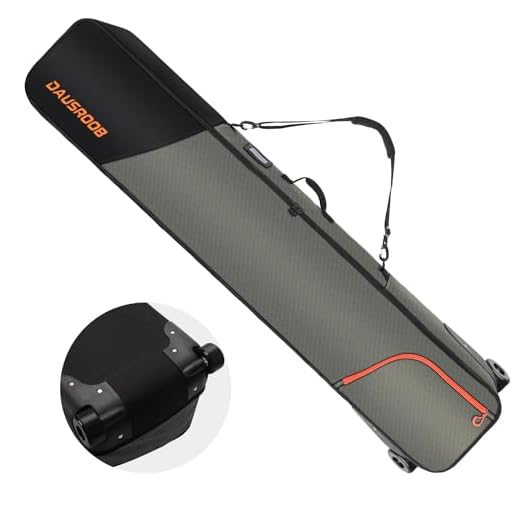 Best luggage for a ski trip DAUSROOB Snowboard Bag with Wheels