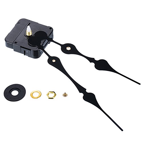 Mudder Quartz Clock Movement With Hands To Fit Dials Up To 40 Cm/ 15.7 Inches In Diameter (Shaft Length 3/5 Inch/15Mm) #TOP4