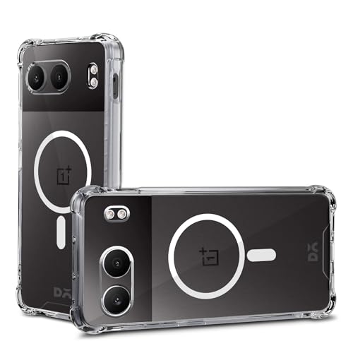 Image of DailyObjects Clear Magnetic Phone Case Cover Compatible with OnePlus Nord 4 | Wireless Charging Slim Back Cover | 2 Layer Edge Protection & Shockproof