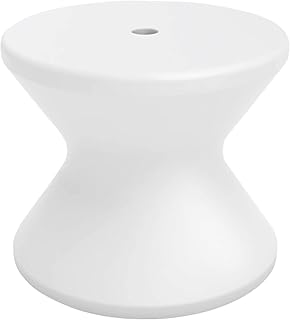 Ledge Lounger in-Pool Side Table with Umbrella Hole (White)