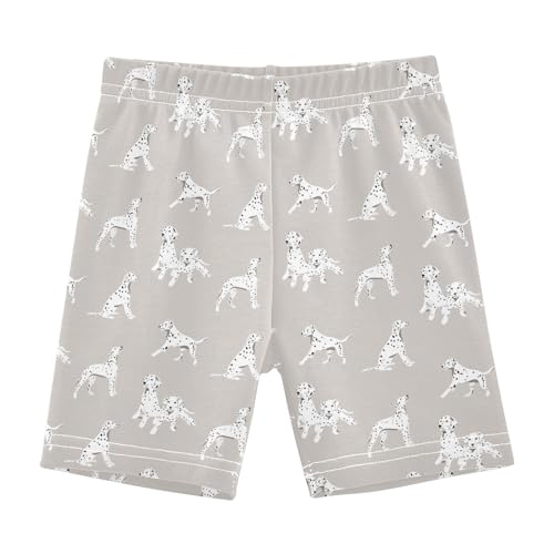 JHKKU Girls Dalmatian Dogs Shorts Cotton Cartwheel Bike Kids Biker Under Dress Dance Short Girl Clothes 6T