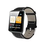 JINGLIANG 0.96 Pollici di Schermo a Colori OLED Intelligente Bracciale IP67 Impermeabile, sostengono la Chiamata Promemoria/Monitoraggio della frequenza cardiaca/Sleep Monitoraggio/Blood Pressur