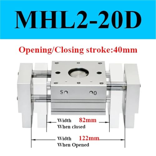 Pince pneumatique parallèle MHL2-20D double effet large - 3
