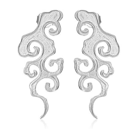 Springlight S925 Sterling Silver Earrings Original Sunset Cloud Drop Earrings Chinese Style Creative Handmade Unique Jewellery for Women and Girls Cover