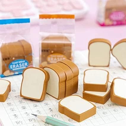 Store Eleanor Toast Bread Erasers Pencil Erasers Cute Bread Shape Eraser Student Supplies Eraser Gift Correction Supplies Rubber 4 Pcs Set (B0DGDP7CR2) Amazon Price History, Amazon Price Tracker